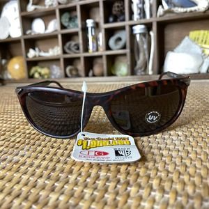 Vintage 90s Tortoise Shell Sunglasses Gunmetal Arms Deadstock FosterGrant